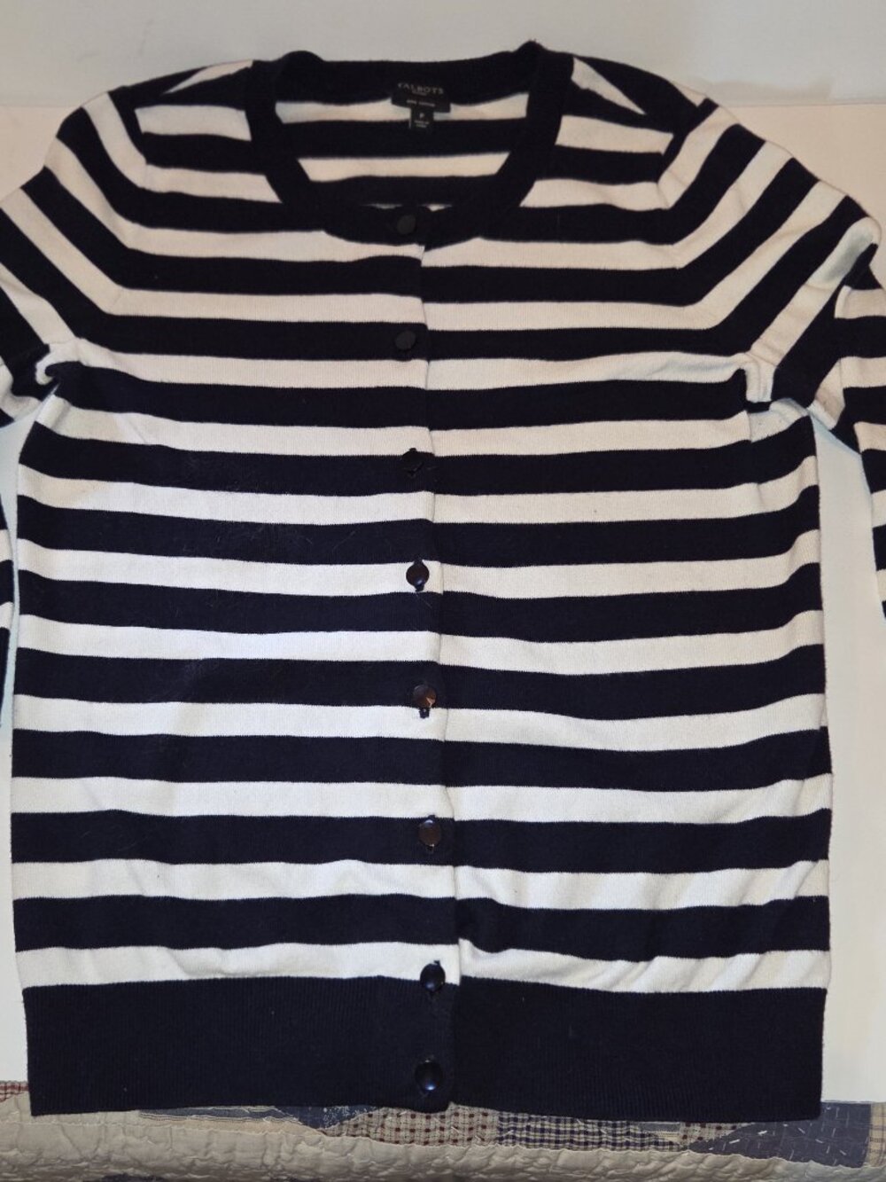 Talbots Striped Cardigan